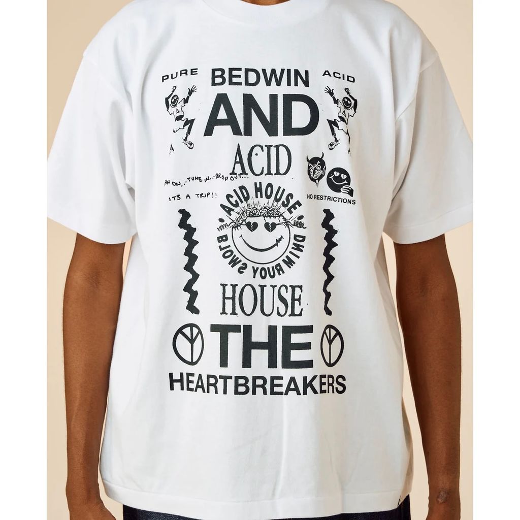 BEDWIN & THE HEARTBREAKERS S/S PRINTED TEE "Acid House"