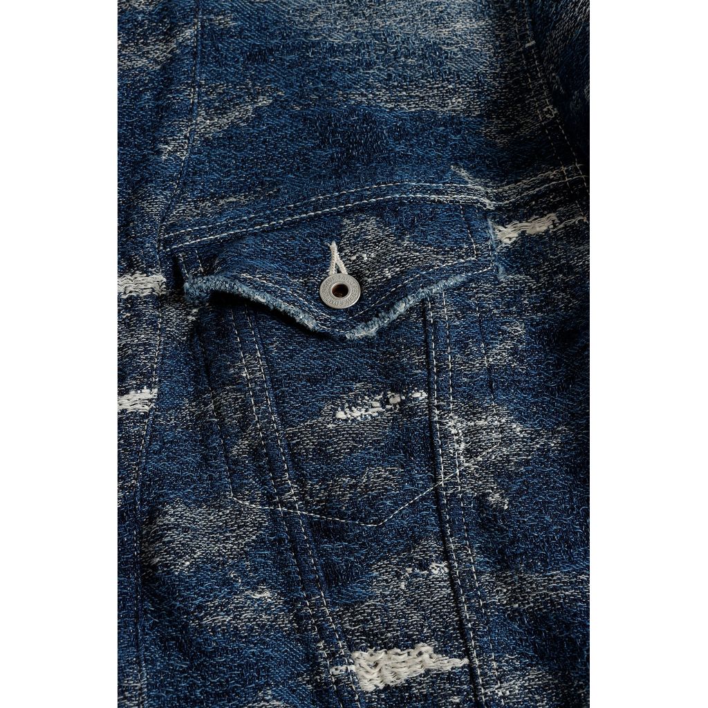 FDMTL DENIM HAORI JACKET 5YR WASH