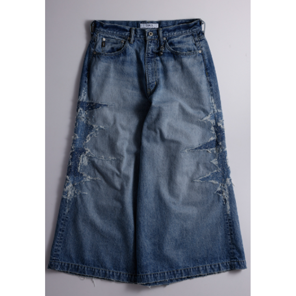 FDMTL FA26PN32H HAKAMA DENIM PANTS 10YR WASH