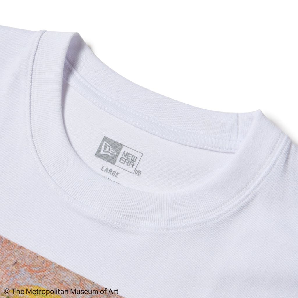 NEW ERA  半袖 コットン Tシャツ The Met フィンセント・ファン・ゴッホ ホワイト レギュラーフィット