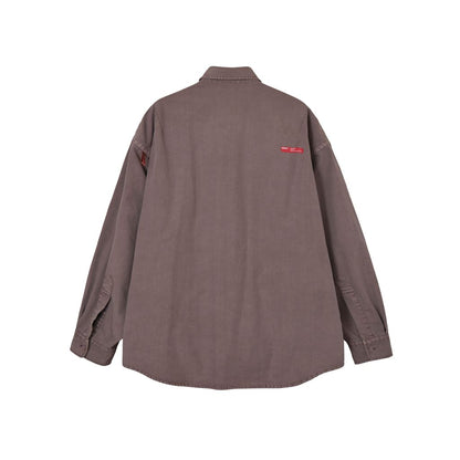 MAGIC STICK WIDE FIT UTILITY SHIRT (FADE RED BEAN)