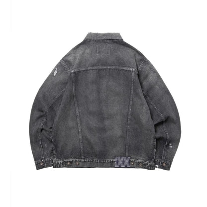 Liberaiders DAMAGED DENIM TRUCKER JACKET