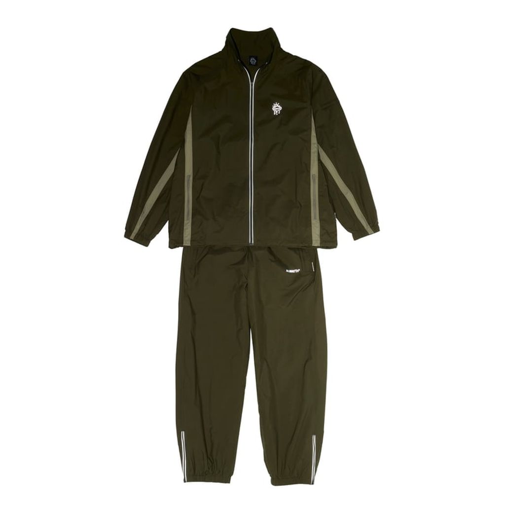 ALWAYTH / TRAINING JACKET ＆ PANTS SET / REFLECT PRINTED / OLIVE
