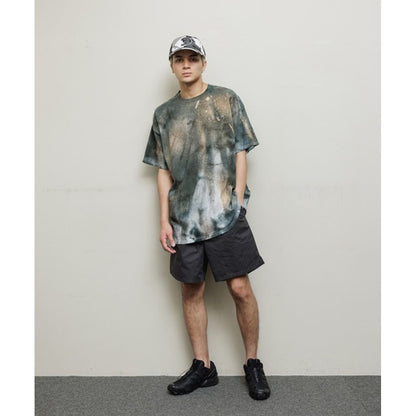 BAL WASHED TWILL WOVEN BELTED SHORT