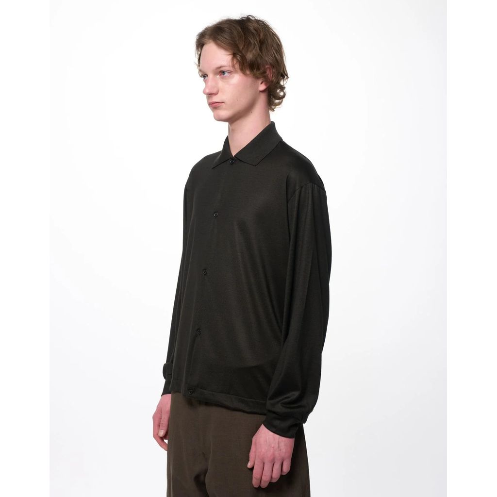 marka  Super 100s Washable Wool Jersey / Shirt Cardigan