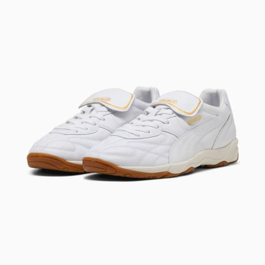 PUMA メンズ キング インドア スニーカー(PUMA White-Frosted Ivory)
