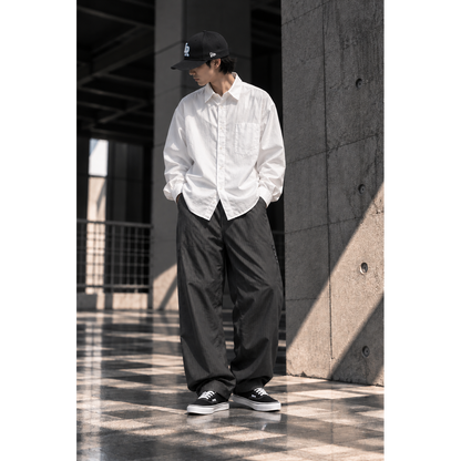 Liberaiders × LINEAGE CORE T/R SARROUEL PANTS（GRAY STRIPE)