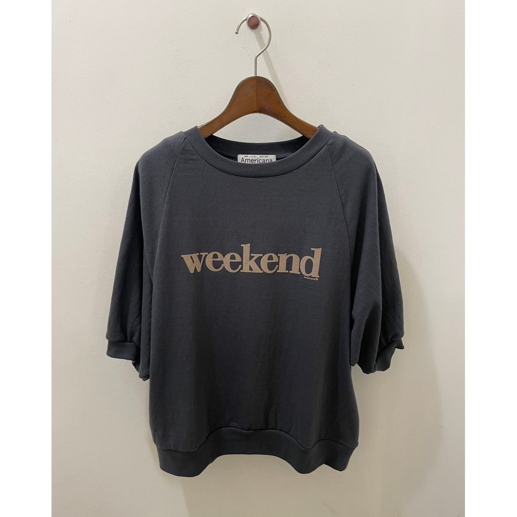 Americana ラグラン ボリュームスリ－ブT