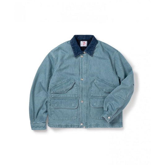 SON OF THE CHEESE  WASHED DENIM WORK JACKET