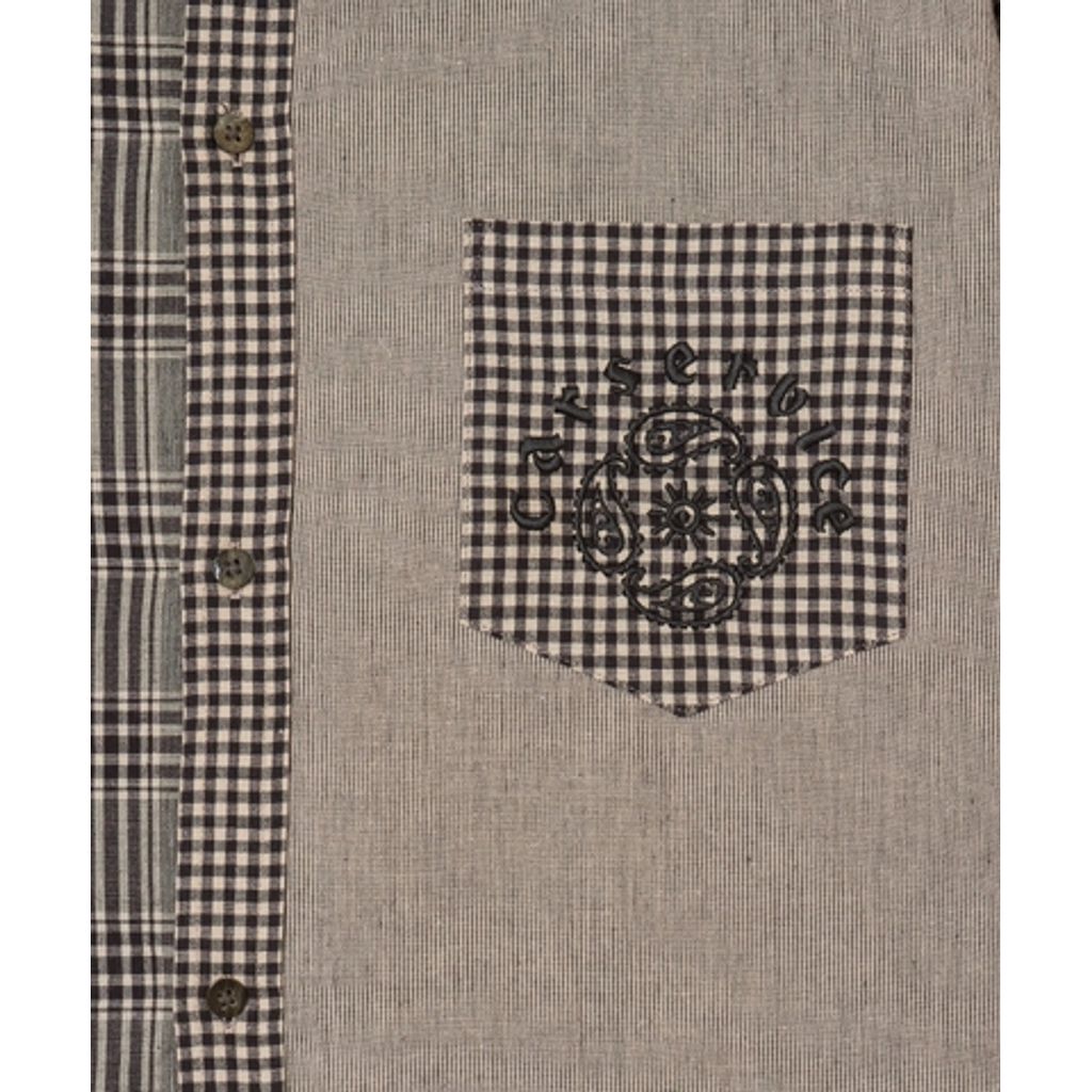 SUGARHILL CS LINEN BIG SHIRT CRAZY PATTERN