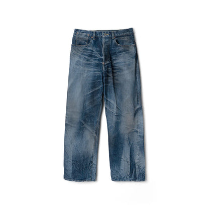 refomed RIGHT HANDED DENIM PANTS "USED-2"