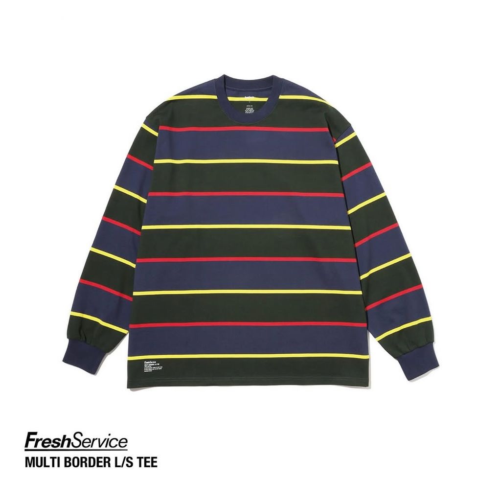 FreshSevice "MULTI BORDER L/S TEE"