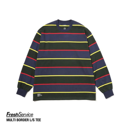 FreshSevice "MULTI BORDER L/S TEE"