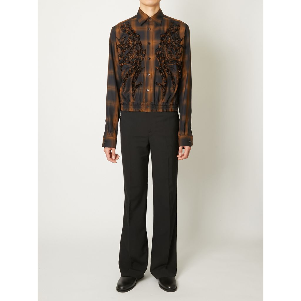 TAAKK EMBROIDERED BLOUSON SHIRT