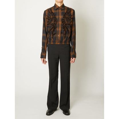 TAAKK EMBROIDERED BLOUSON SHIRT