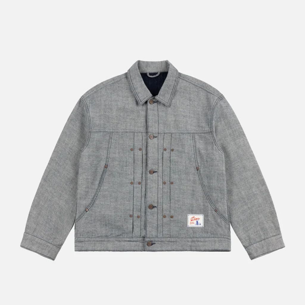 Dime Pleated Denim Jacket
