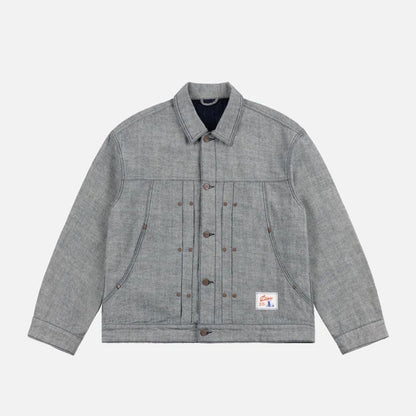 Dime Pleated Denim Jacket