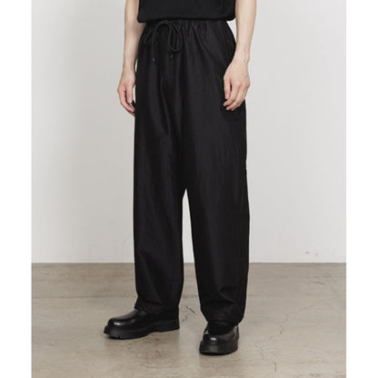MARKAWARE  BRATAC SILK × ORGANIC WOOL TAFFETA WIDE TRUCK PANTS