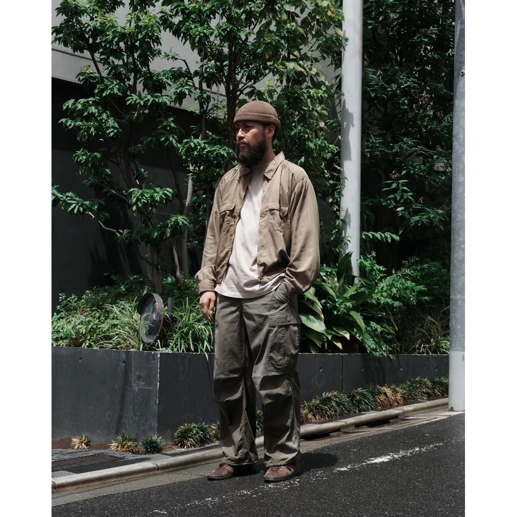 ANACHRONORM FADED CARGO EASY PANTS OLIVE