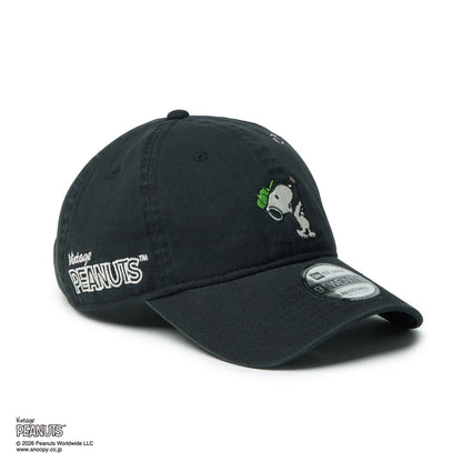NEW ERA 9TWENTY Vintage PEANUTS ピーナッツ GOLF スイング ブラック 14865327
