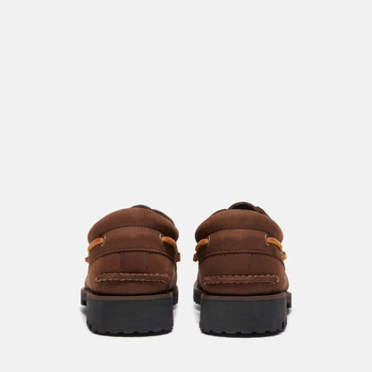 Timberland スリーアイ(3eye) ラグ ハンドソーン ボート シューズ メンズ (ダークブラウン）