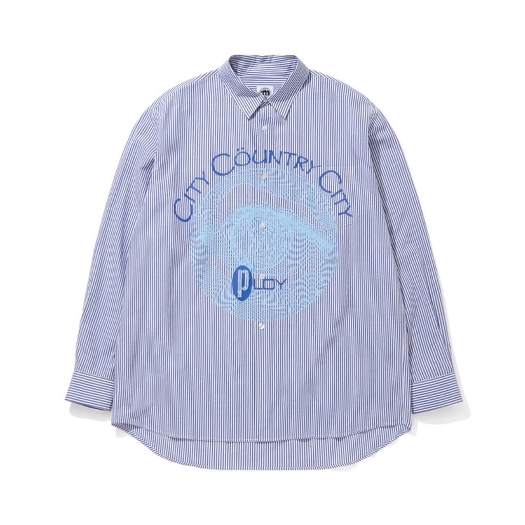 CITY COUNTRY CITY COTTON STRIPE SHIRT_PLOY A ARTWORK BY Abu Qadim Haqq_STRIPE#1