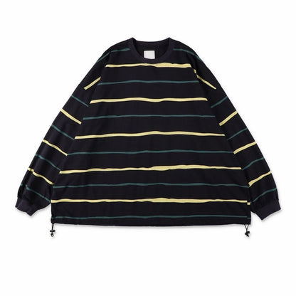 S.F.C SUPER BIG STRIPE  LS  TEE (W/DRAWSTRINGS)