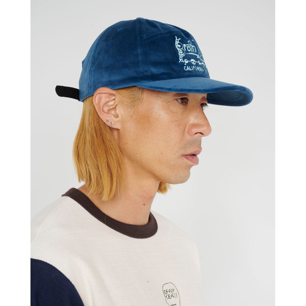 BRAIN DEAD  Velveteen Curved Front 6 Panel Hat