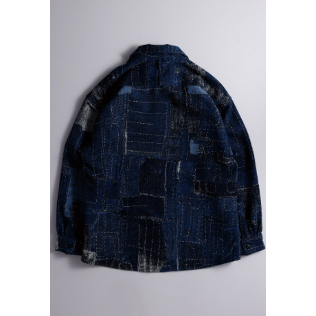 FDMTL FA26SH41JR BORO JACQUARD SHIRT JACKET RINSE