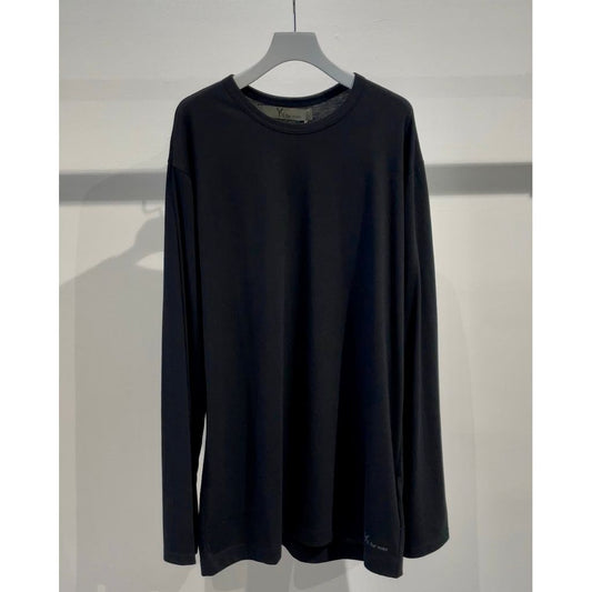 Y's for men Y's for men LOGO PRINT LONG SLEEVE T-SHIRTS（BLACK）