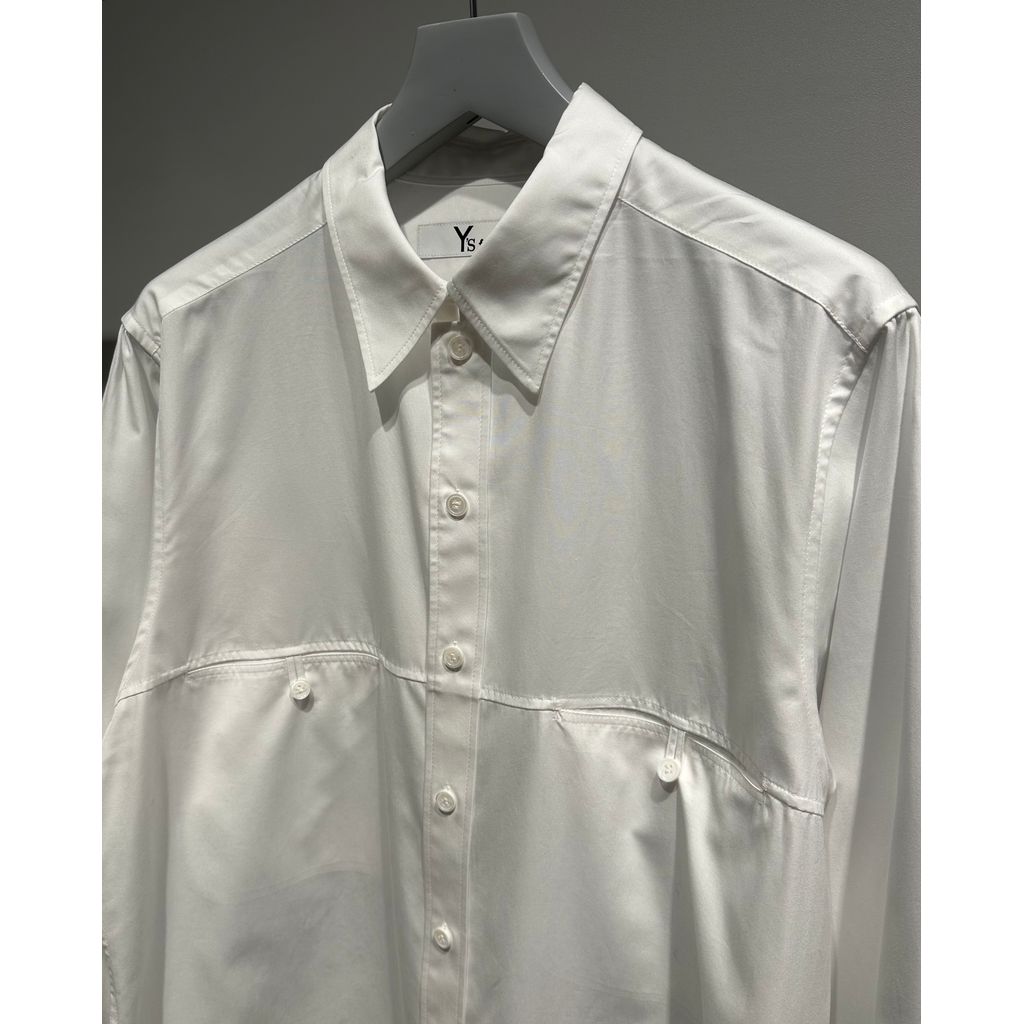 Y's for men 100/2 BROAD SHIRT WITH PANEL POCKET