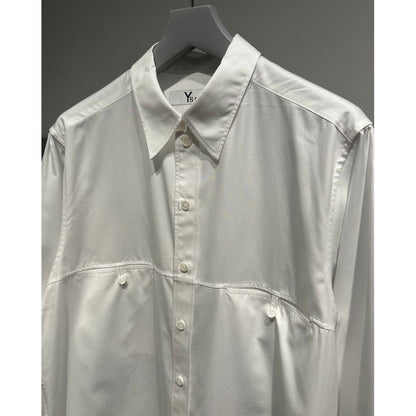 Y's for men 100/2 BROAD SHIRT WITH PANEL POCKET
