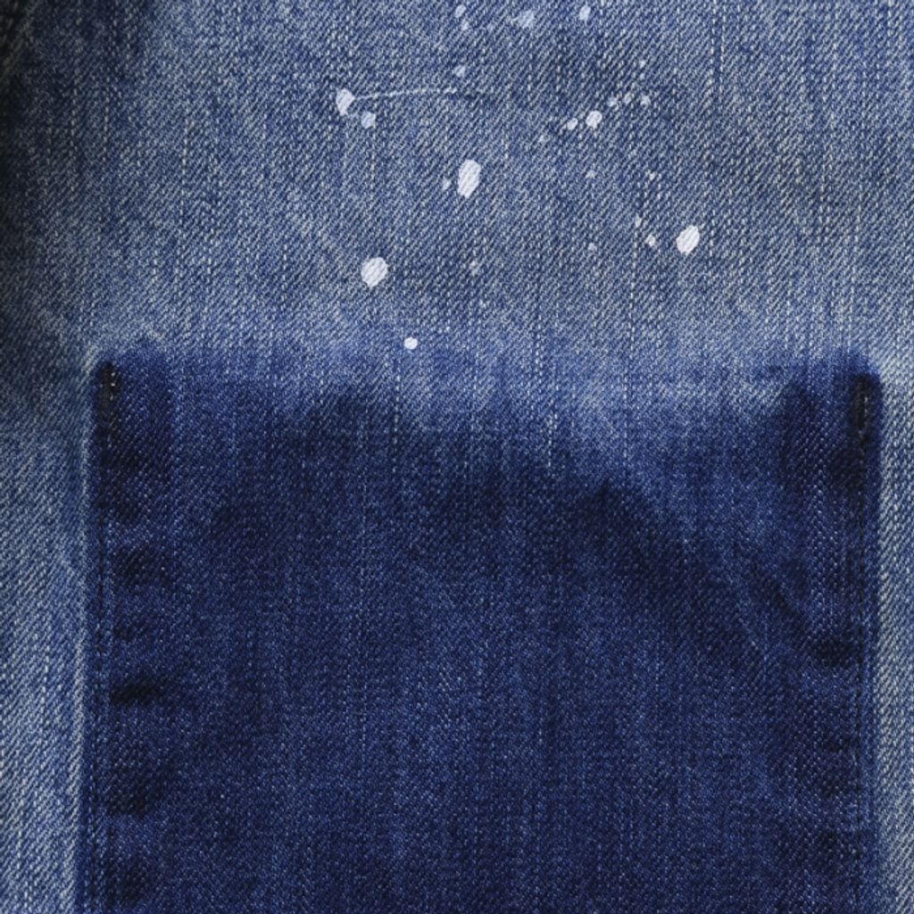 TRIBAL DENIM JACKET HW/HARD WASH