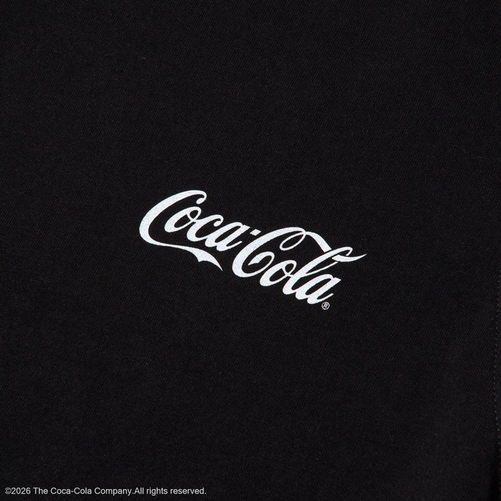NEW ERA  長袖 ウォッシュド コットン Tシャツ Coca-Cola コカ･コーラ ブラック
