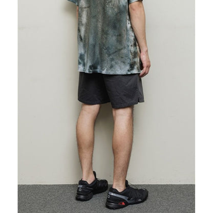 BAL WASHED TWILL WOVEN BELTED SHORT