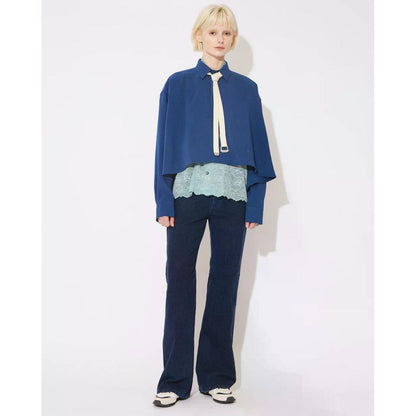 beautiful people triacetate double cloth tailcoat shirt