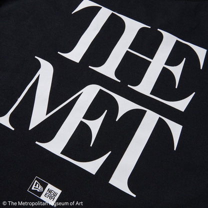 NEW ERA  半袖 オーバーサイズド コットン Tシャツ The Met ブラ ック