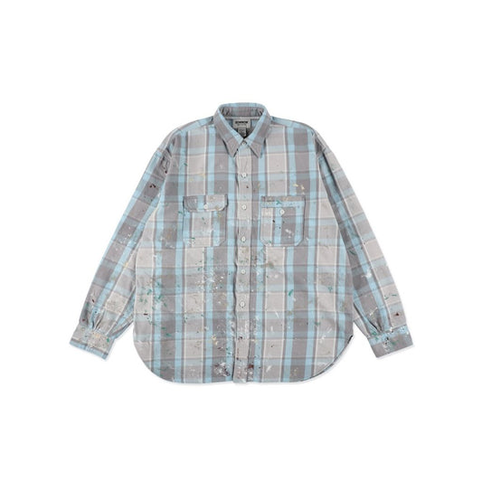 BOW WOW PAINTER'S PAINT STAINED FLANNEL SHIRT