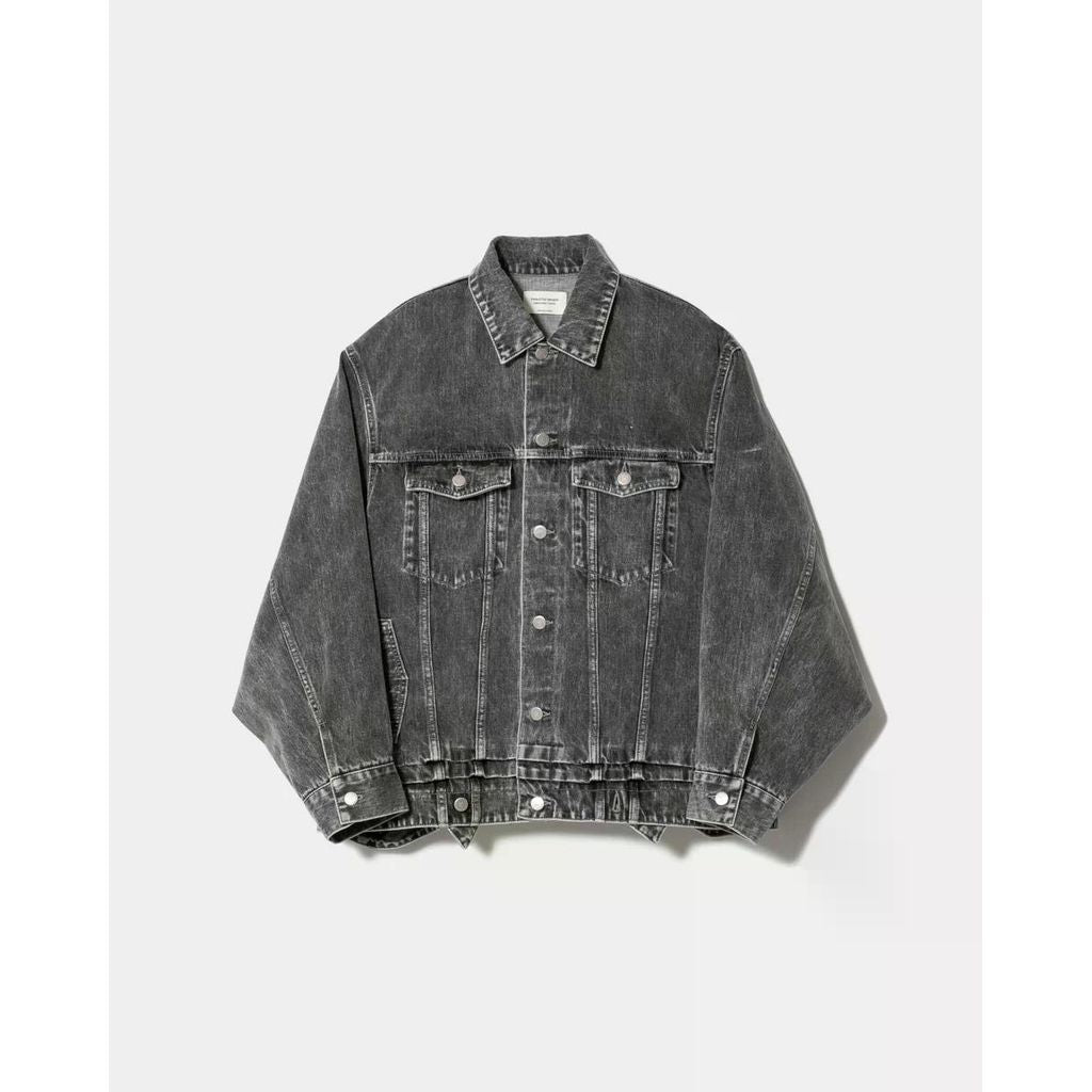 beautiful people double-end selvedge denim blouson blk bleach