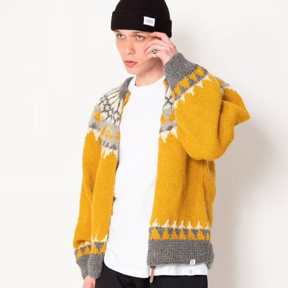 BEDWIN & THE HEARTBREAKERS L/S ZIP UP NORDIC CARDIGAN "JACO"