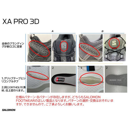 SALOMON  XA PRO 3D（Alloy / Ftw Silver / Lunar Rock）