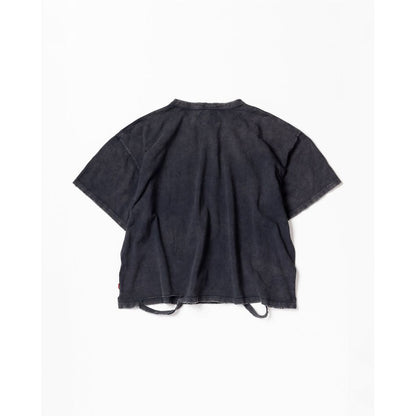 ANACHRONORM MOSS STITCH DAMAGED POCKET S/S T-S