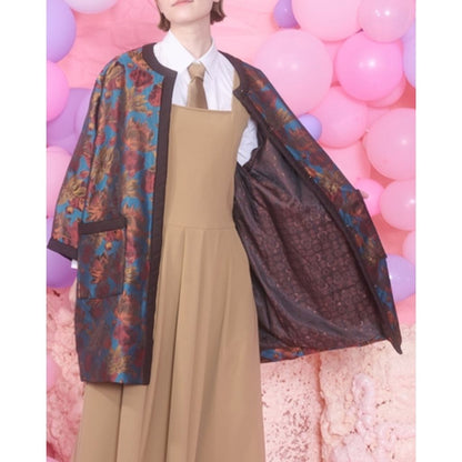 THOMAS MAGPIE flower jaguard coat