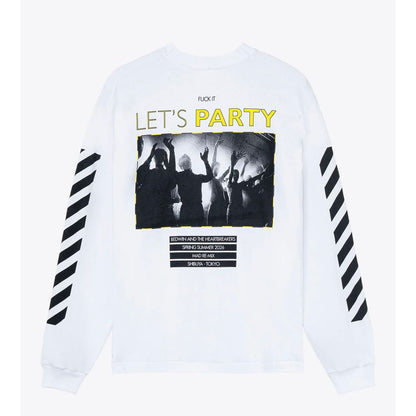 BEDWIN & THE HEARTBREAKERS L/S PRINTED TEE "Lets Party"