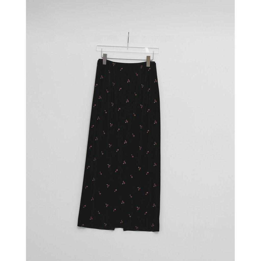 TODAYFUL Petit Flower Velour Skirt