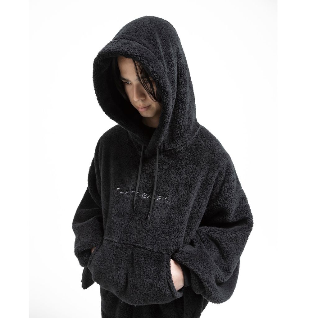 FUMITO GANRYU Kimono Boa Fleece Hoodie