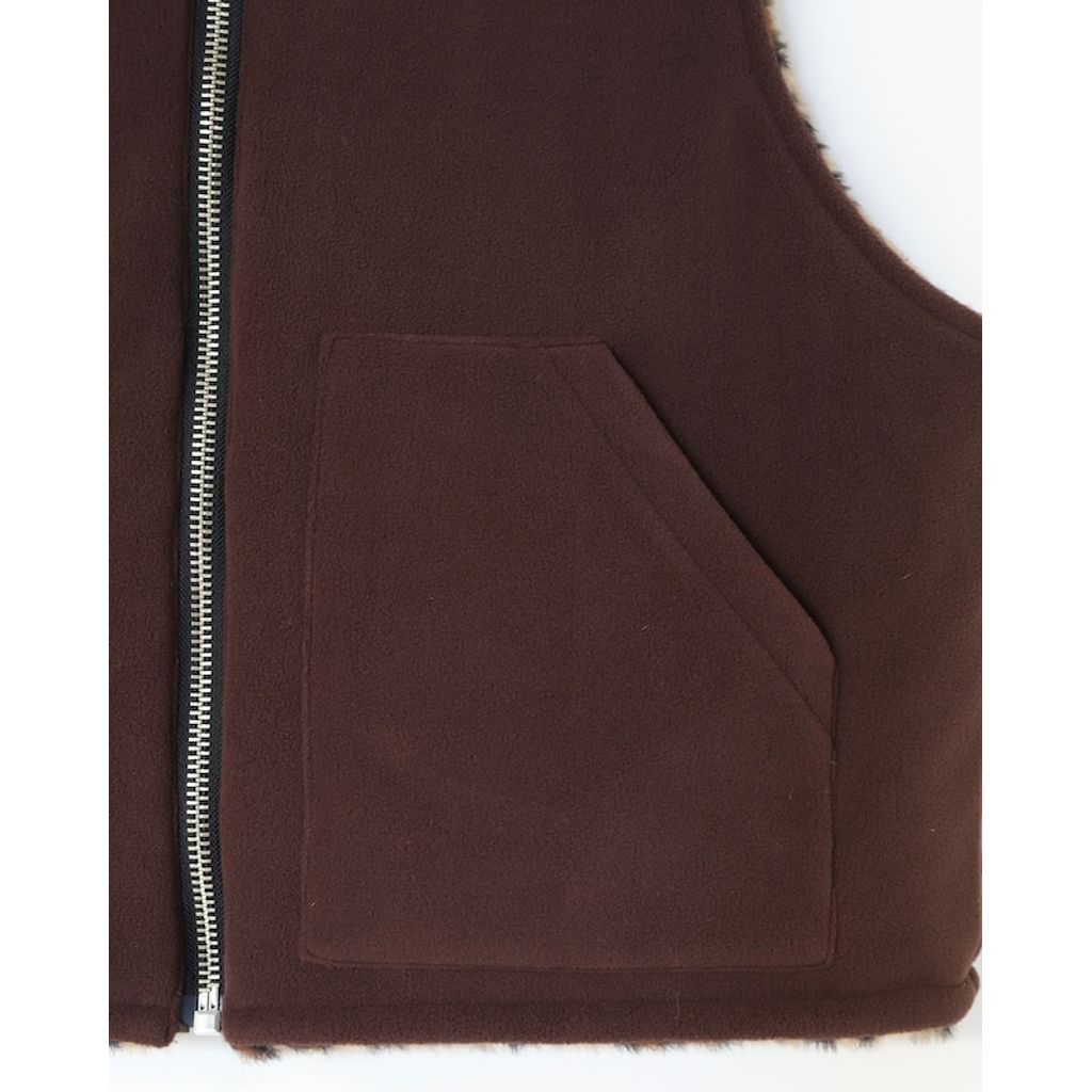 AMBERGLEAM Leopard Reversible Vest