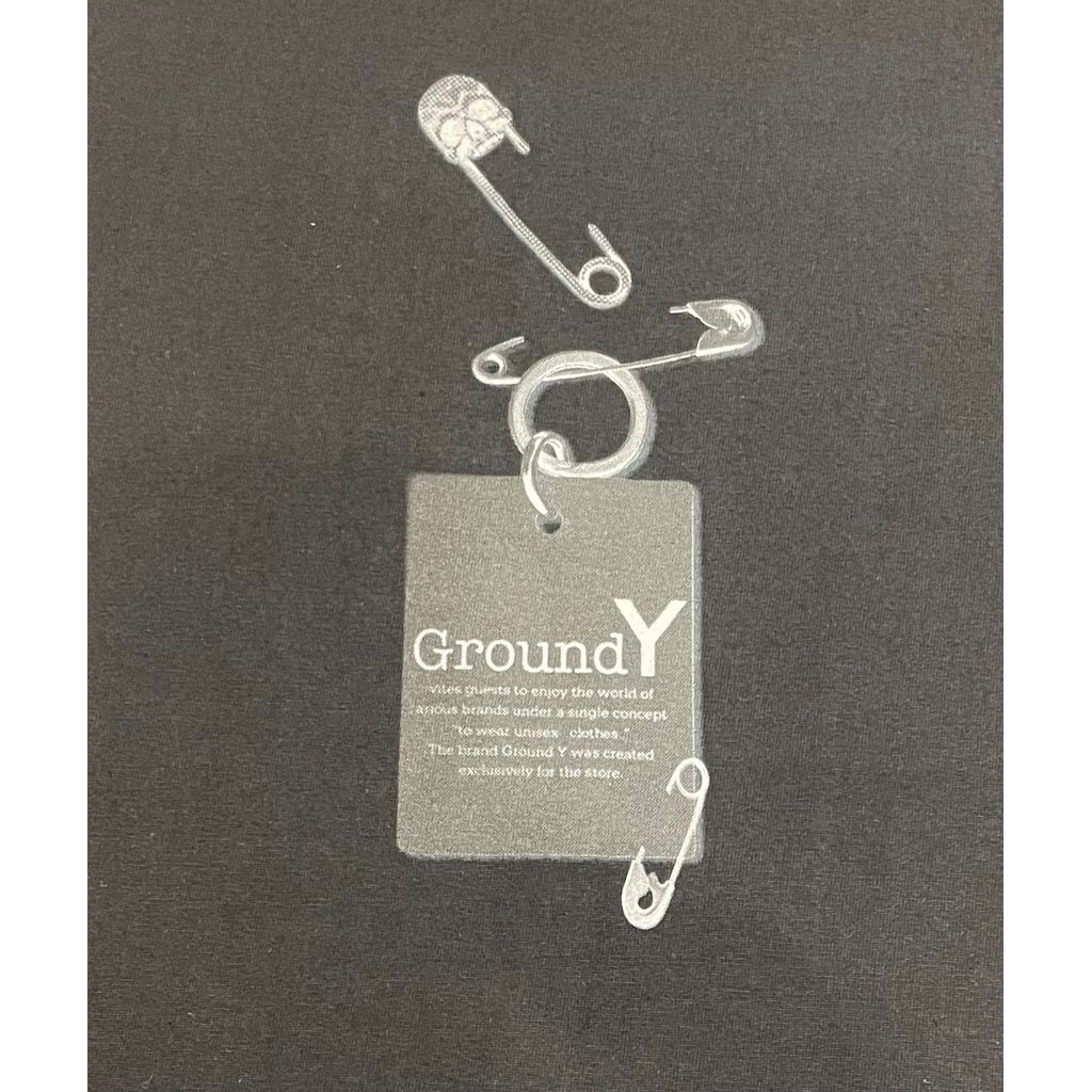Ground Y COTTON JERSEY TROMPE-L'OEIL PIN T-SHIRT
