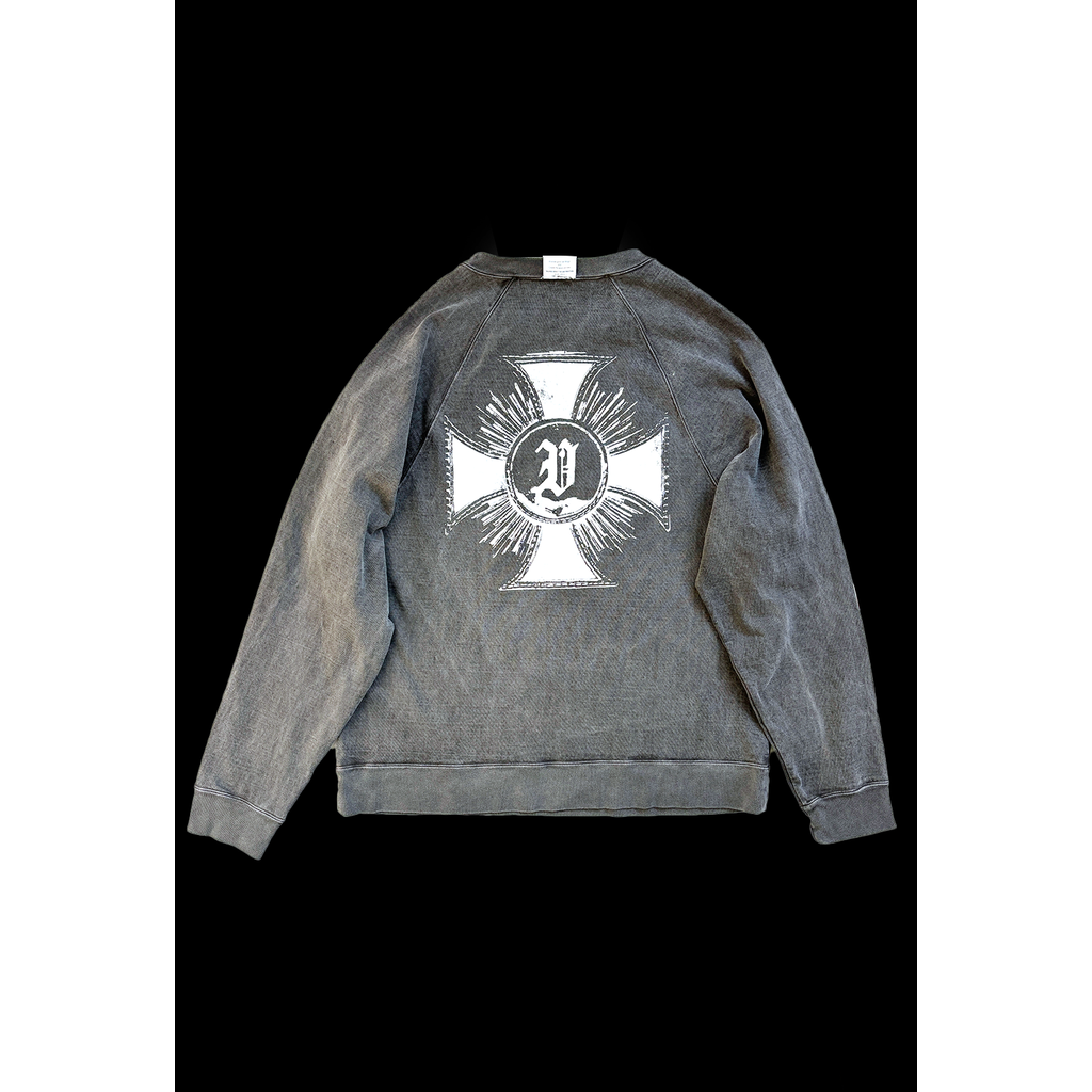 TALKING ABOUT THE ABSTRACTION OVER DYE PRINT RAGLAN TEE