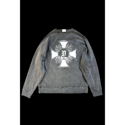 TALKING ABOUT THE ABSTRACTION OVER DYE PRINT RAGLAN TEE